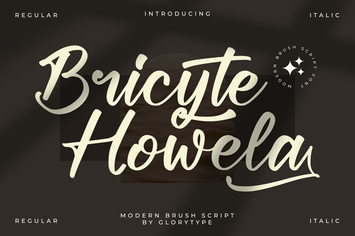 Bricyte Howela Modern Brush Script Font