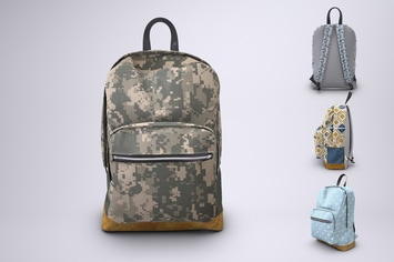 Backpack Rucksack Mock-Up