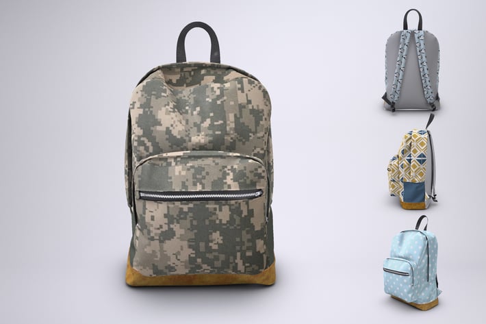 Backpack Rucksack Mock-Up