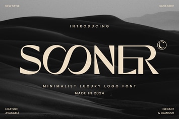 Sooner - Minimalist Luxury Logo Font