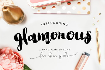 Glamorous Brush Font