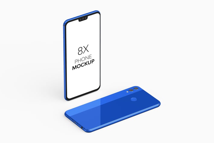 8X Phone Mockup