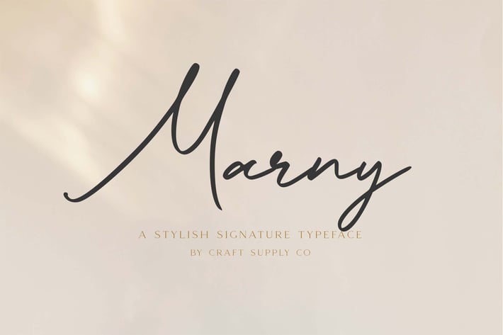Marny - Stylish Signature Typeface