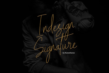 Indesign Signature - Script Font