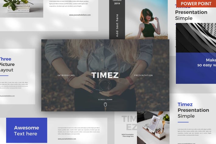 Timez Mnml PowerPoint Presentation Template