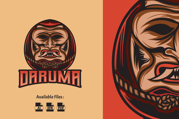 Daruma Logo Template