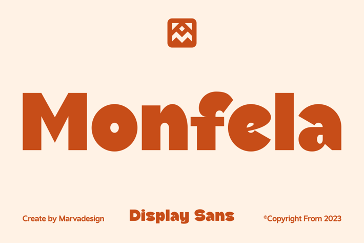 Monfela - A Modern Sans Serif Font