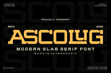 Ascolug - Slab Serif Font