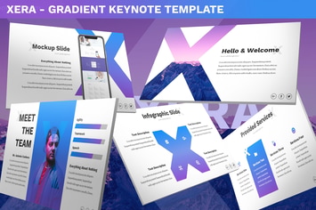 Xera - Gradient Keynote Template