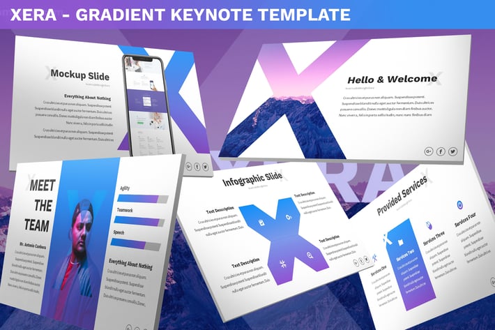 Xera - Gradient Keynote Template