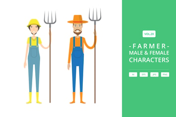 Farmer - Male & Female Characters Vol.20