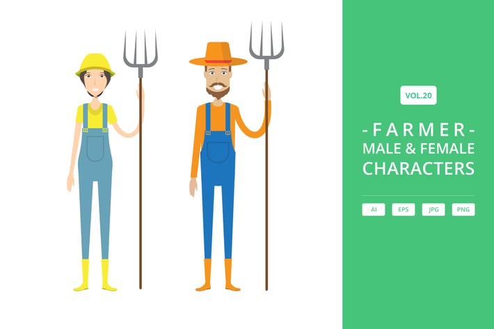 Farmer - Male & Female Characters Vol.20