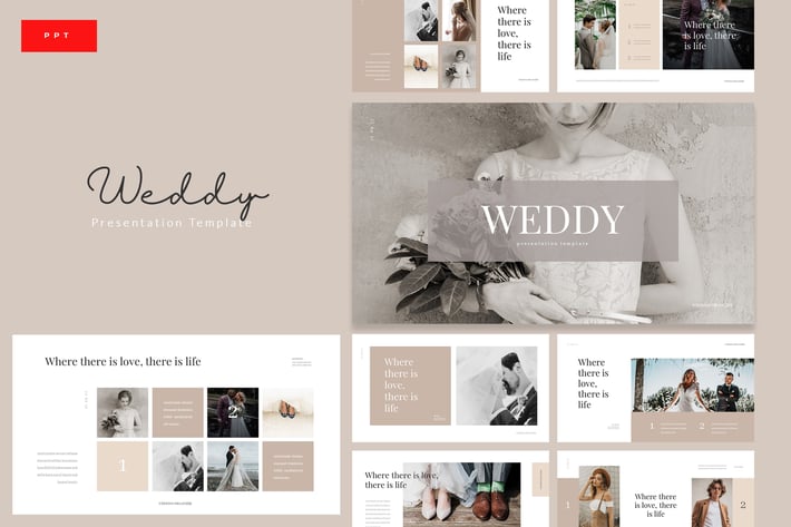 Weddy - Creative Wedding Powerpoint Template