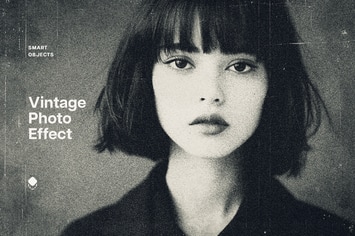 Vintage Noir Photo Effect
