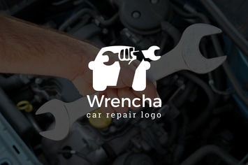 Wrencha : Car Repair or Auto Repair Logo