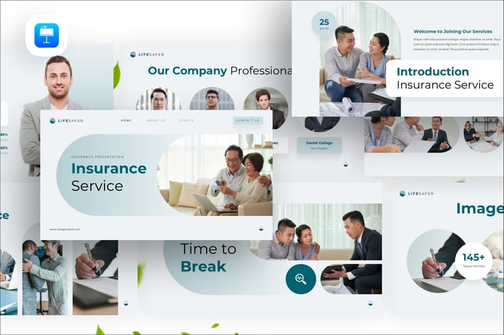 Insurance Service Keynote Presentation Template