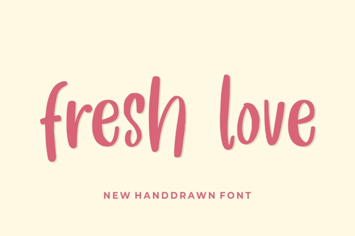 Fresh Love - a Cute Handdrawn