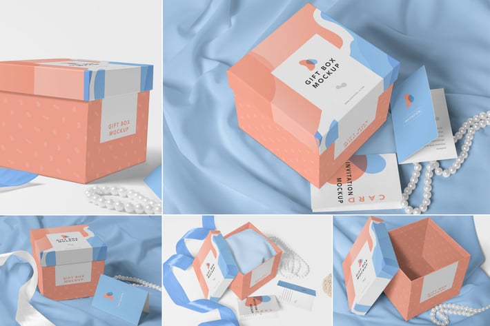Luxury Gift Box Mockups