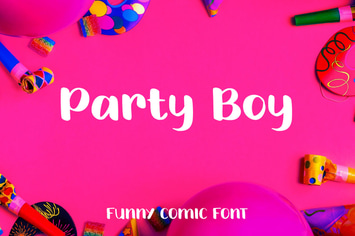 Party Boy - Funny Comic Font