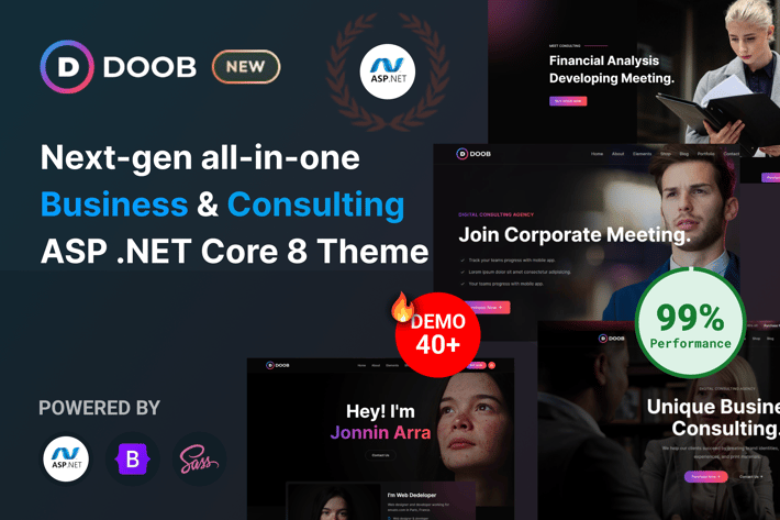 Doob Business & Consulting ASP.NET Core 8 Template