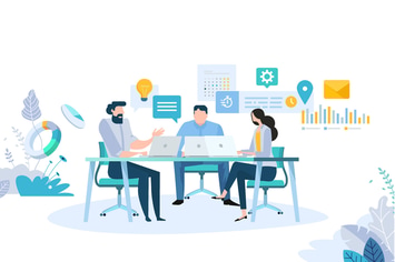 Creative flat design business concept