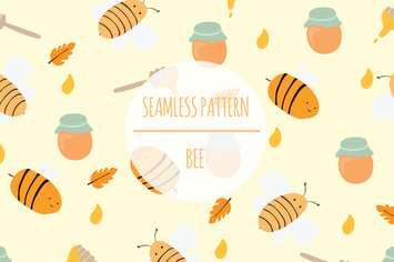 Bee – Seamless Pattern