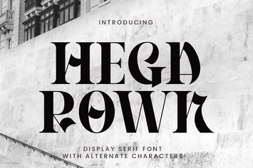 Hegarown - Elegant Logo Font