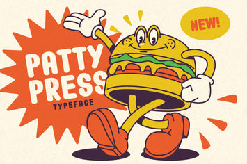 Patty Press - Friendly Rounded Typeface