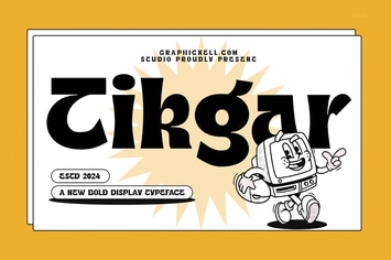 Tikgar Retro Vintage Display Font