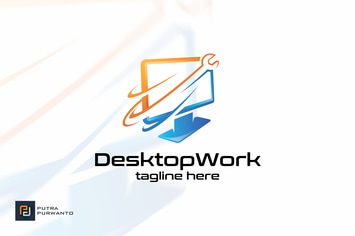 Desktop Work - Logo Template