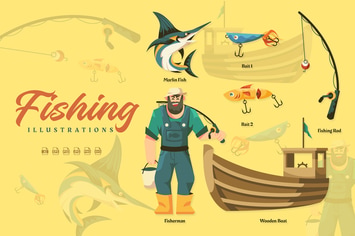 Fishing - Illustrations