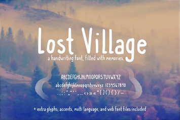 Lost Village Handwriting Font (+ Web Fonts)