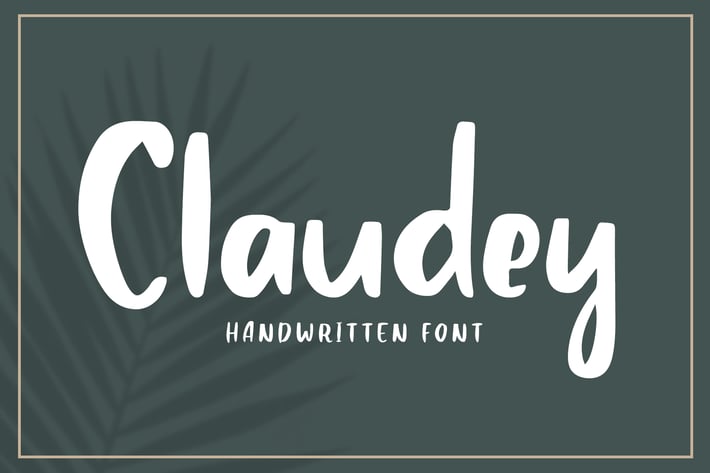 Claudey - Handwritten Font