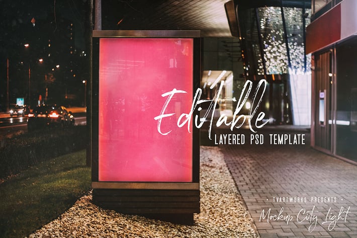 City Light Board Poster Mockup 02