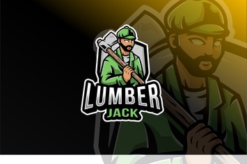 Lumberjack Logo Template