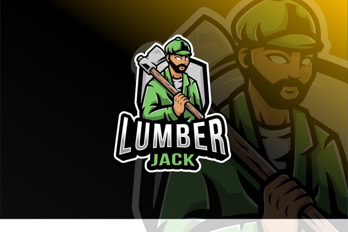 Lumberjack Logo Template