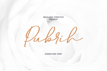 Pubrih Signature Font