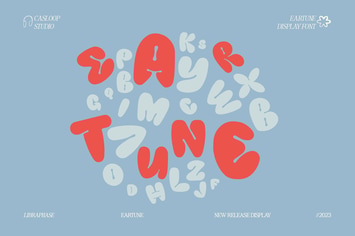 Bubble Eartune - Urban Street Funky Rounded Font