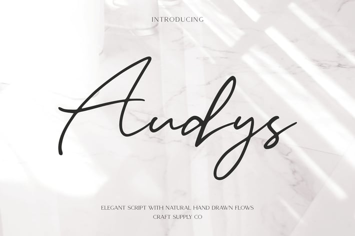 Audys - Elegant Script Font