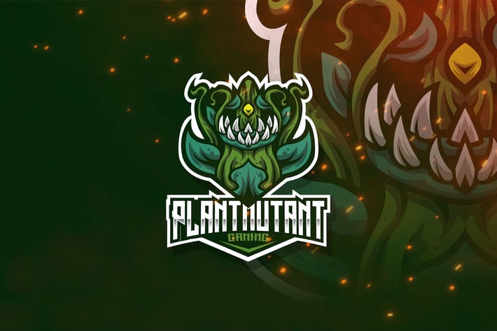 Plant Mutant Esport Logo Template