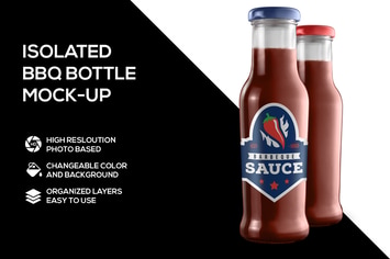 BBQ Bottle Mockup
