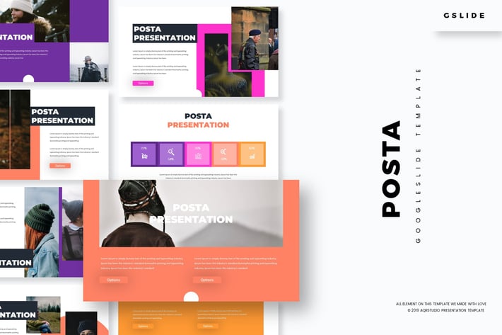 Pozta - Google Slides Template