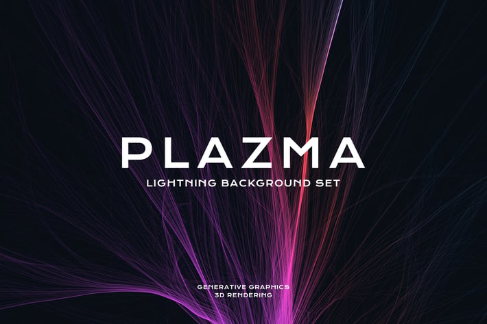 Plasma Lightning Background Set