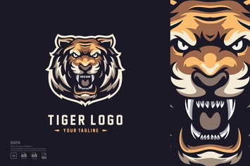 Tiger esport logo design