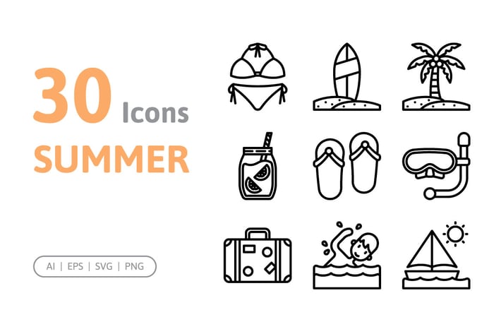 30 Summer Icons