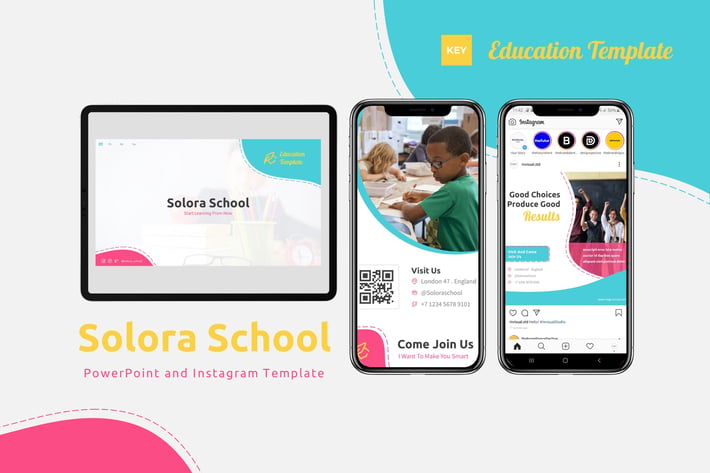 Solora School - Keynote & Instagram Template
