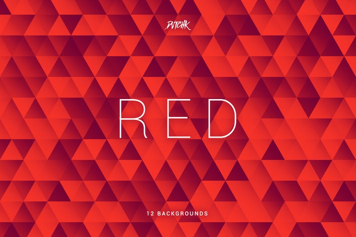 Red | Abstract Triangles Mosaic Backgrounds