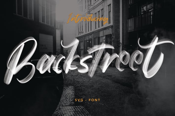 Backstreet - SVG Font