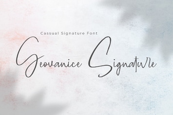 Geovanice - Casual Signature Font