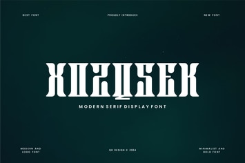 Xozqsek - Tall & Serif Font